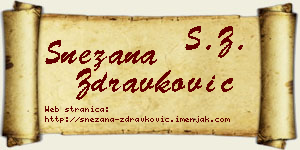 Snežana Zdravković vizit kartica